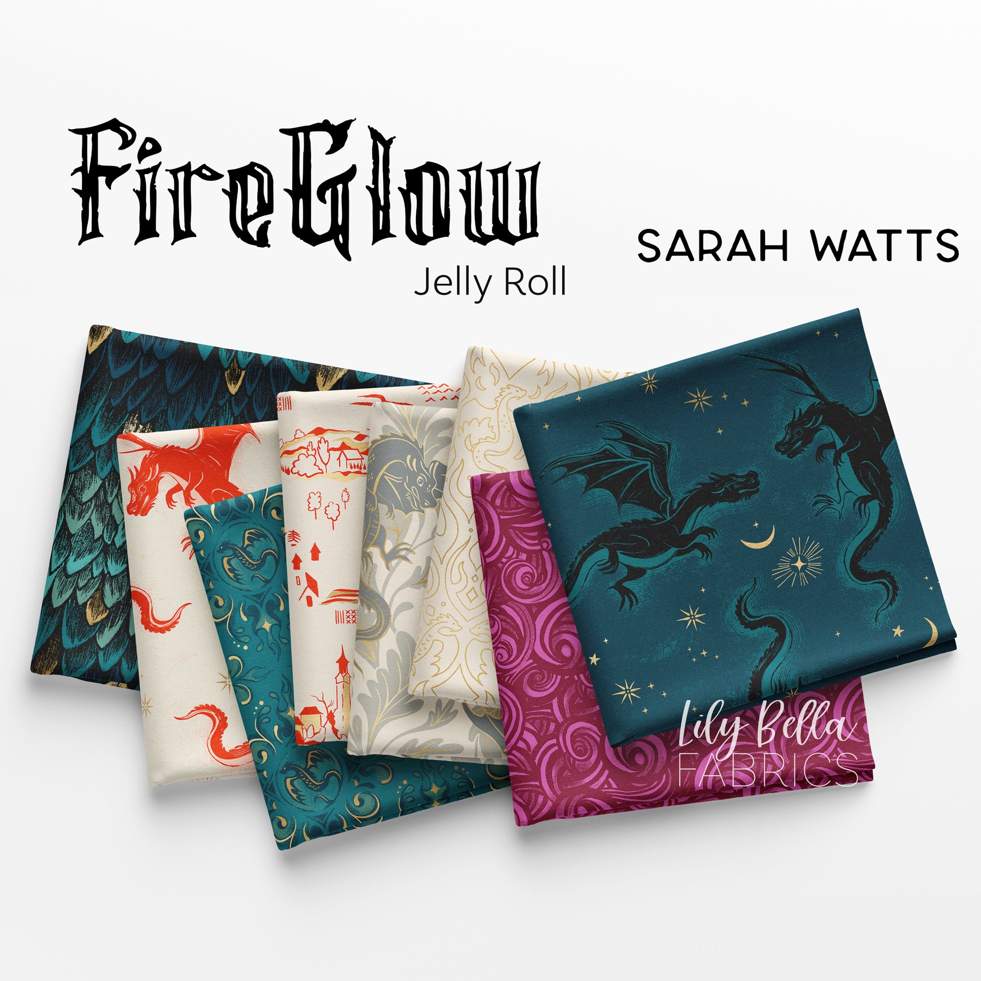 FireGlow Jelly Roll (40 pieces) by Sarah Watts for Ruby Star Society (RS2131JR)