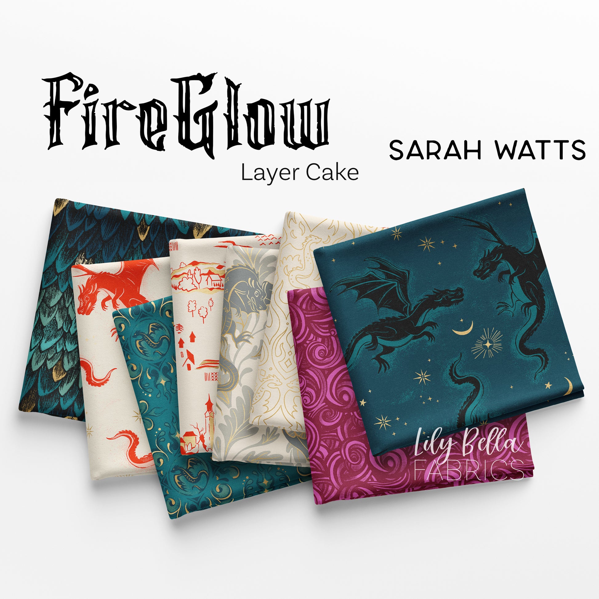 FireGlow Layer Cake (42 pieces) by Sarah Watts for Ruby Star Society (RS2131LC)
