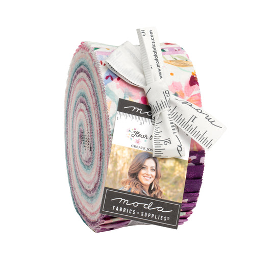 Fleur the Love Jelly Roll (40 pieces) by Create Joy Project for Moda (39880JR)