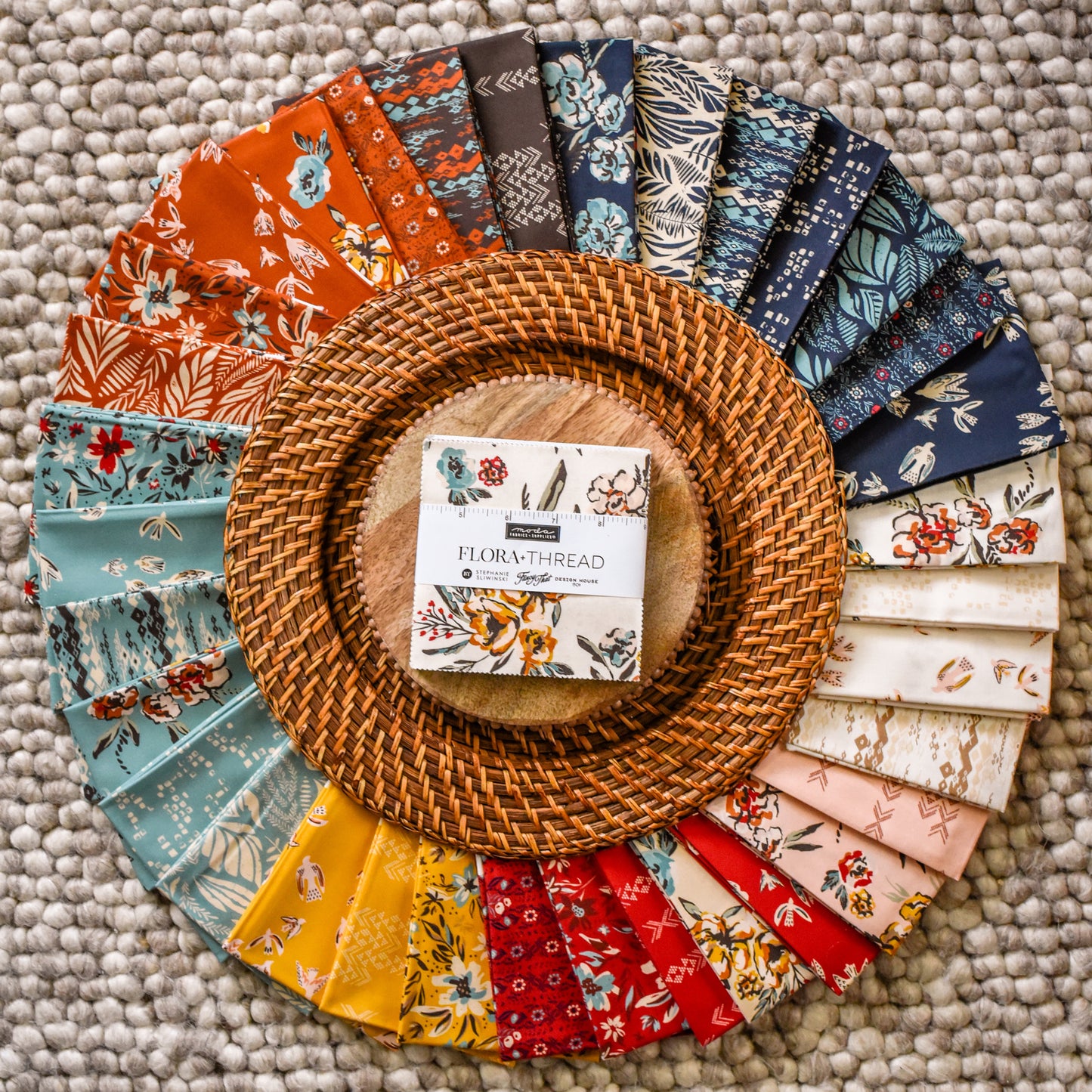 Flora and Thread Fabric Collection by Fancy That Design House and Co. for Moda at Lily Bella Fabrics