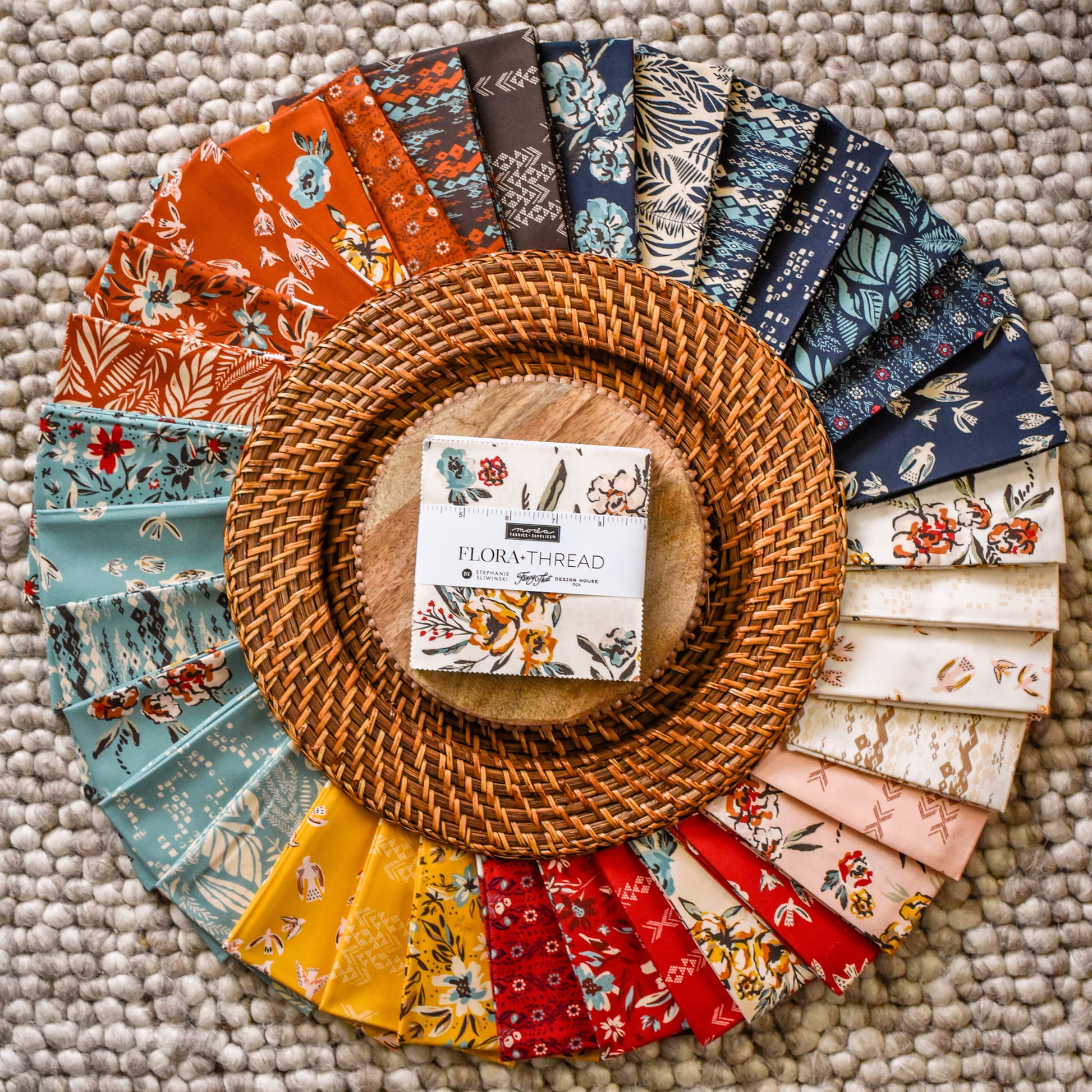 Flora and Thread Fabric Collection by Fancy That Design House and Co. for Moda at Lily Bella Fabrics