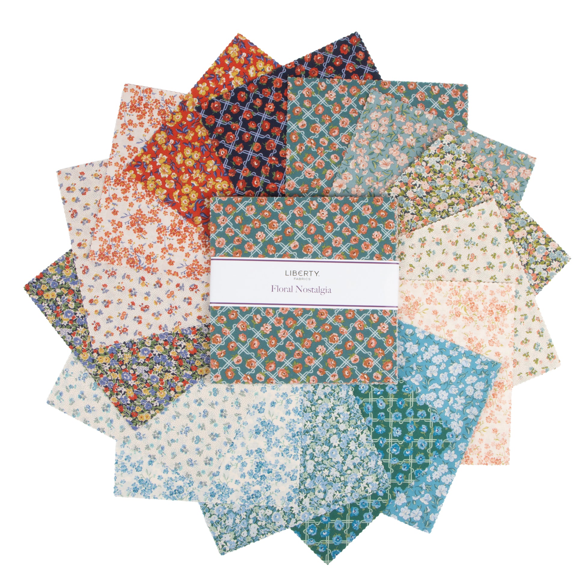 Floral Nostalgia 10 Inch Stacker (42 pieces) by Liberty Fabrics for Riley Blake Designs (10-LFLONOS-42)