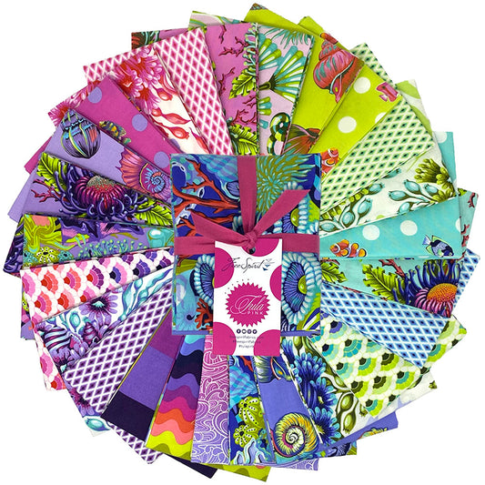 Floral Reef Fat Quarter Bundle (25 pieces) by Tula Pink for FreeSpirit Fabrics (FB4FQTP.FLORAL)