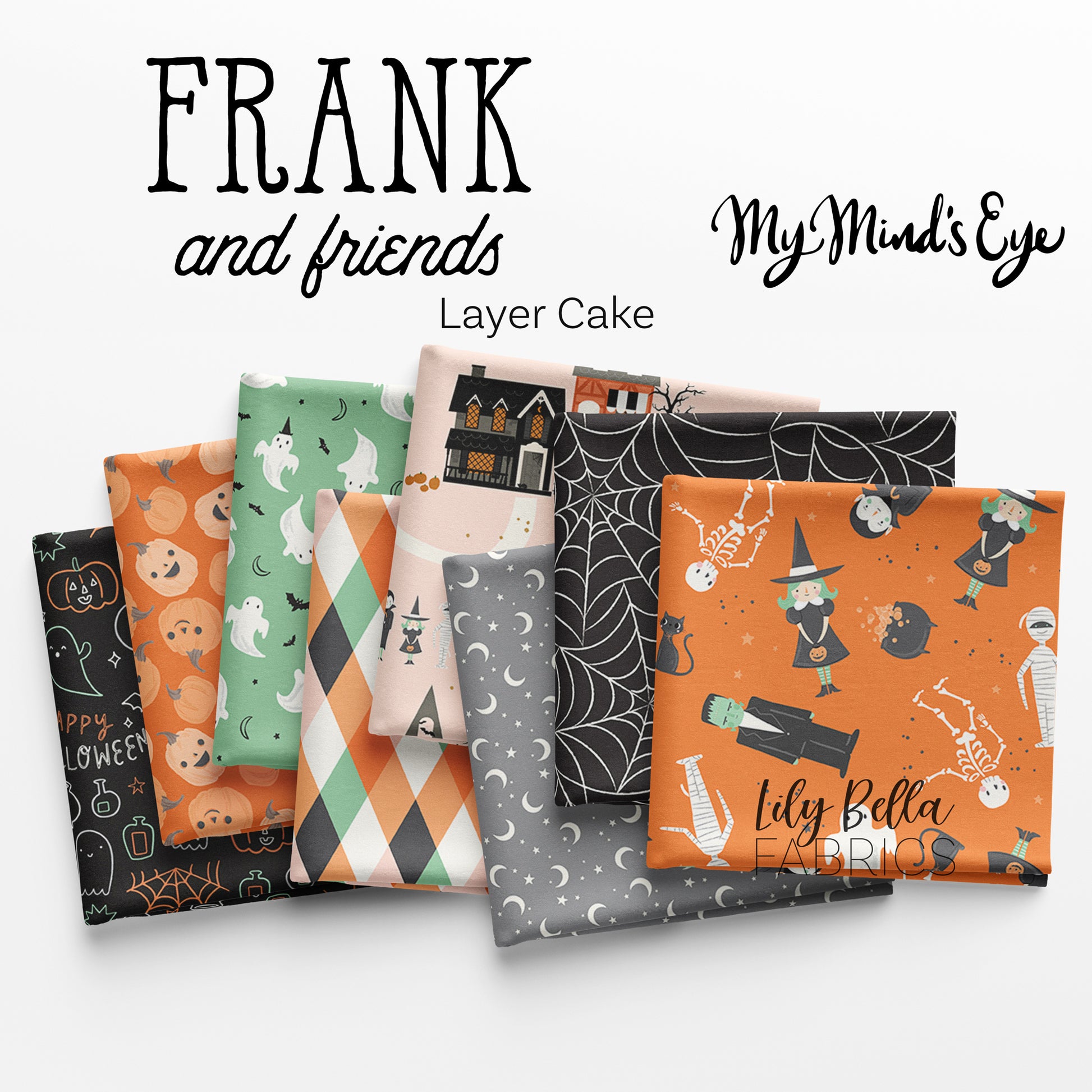 Frank and Friends 10 Inch Stacker (42 pieces) by My Mind's Eye for Riley Blake Designs (10-17470-42)