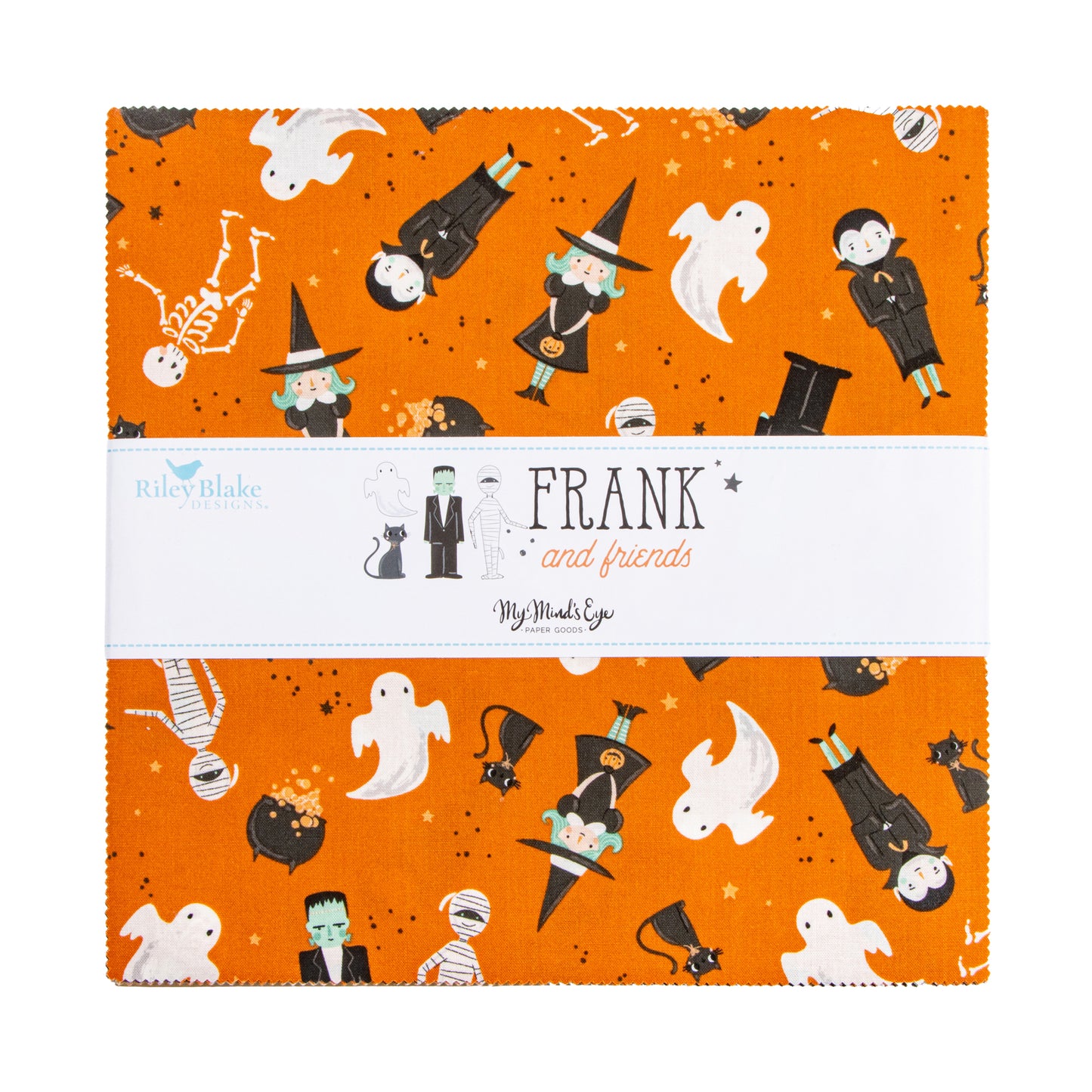 Frank and Friends 10 Inch Stacker (42 pieces) by My Mind's Eye for Riley Blake Designs (10-17470-42)
