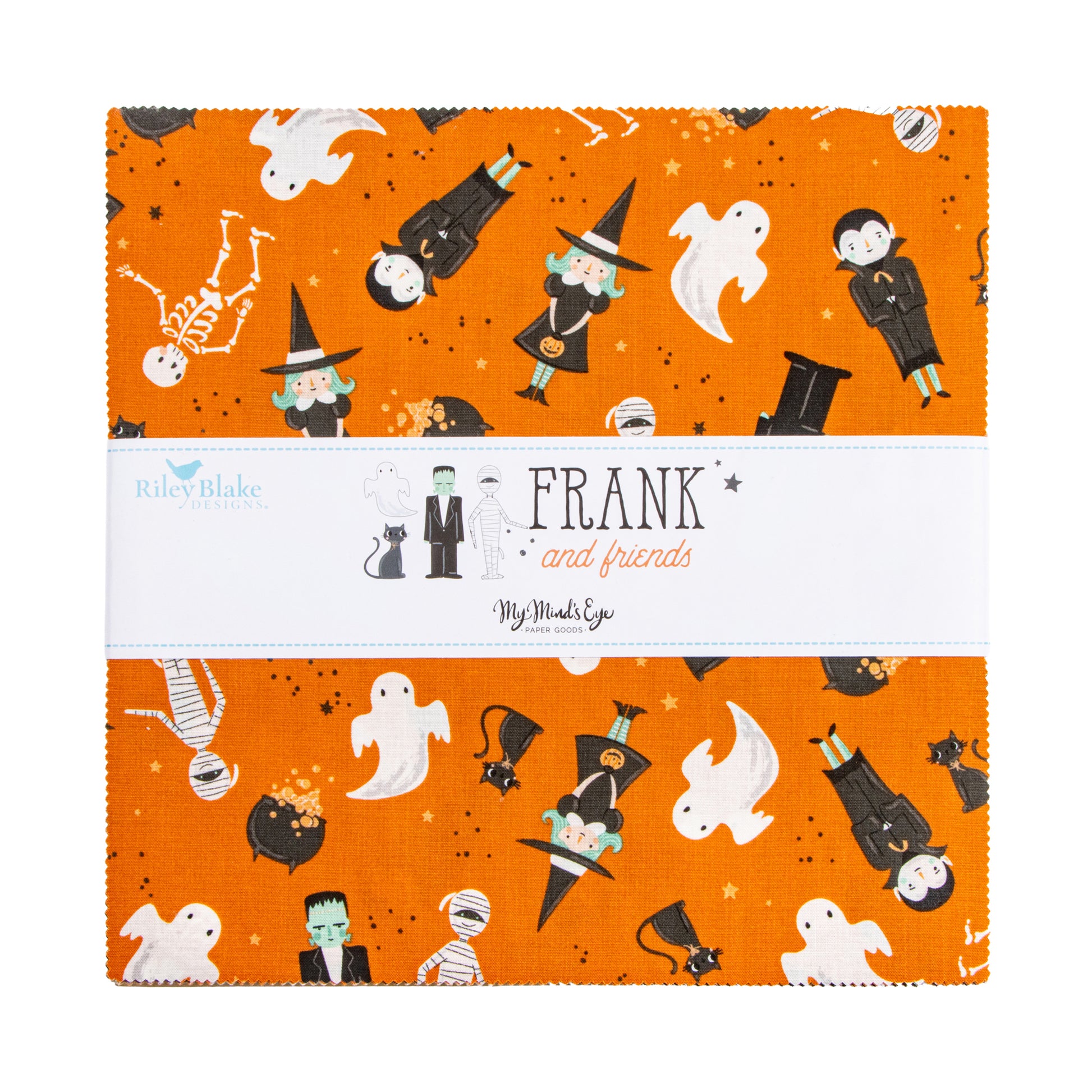 Frank and Friends 10 Inch Stacker (42 pieces) by My Mind's Eye for Riley Blake Designs (10-17470-42)