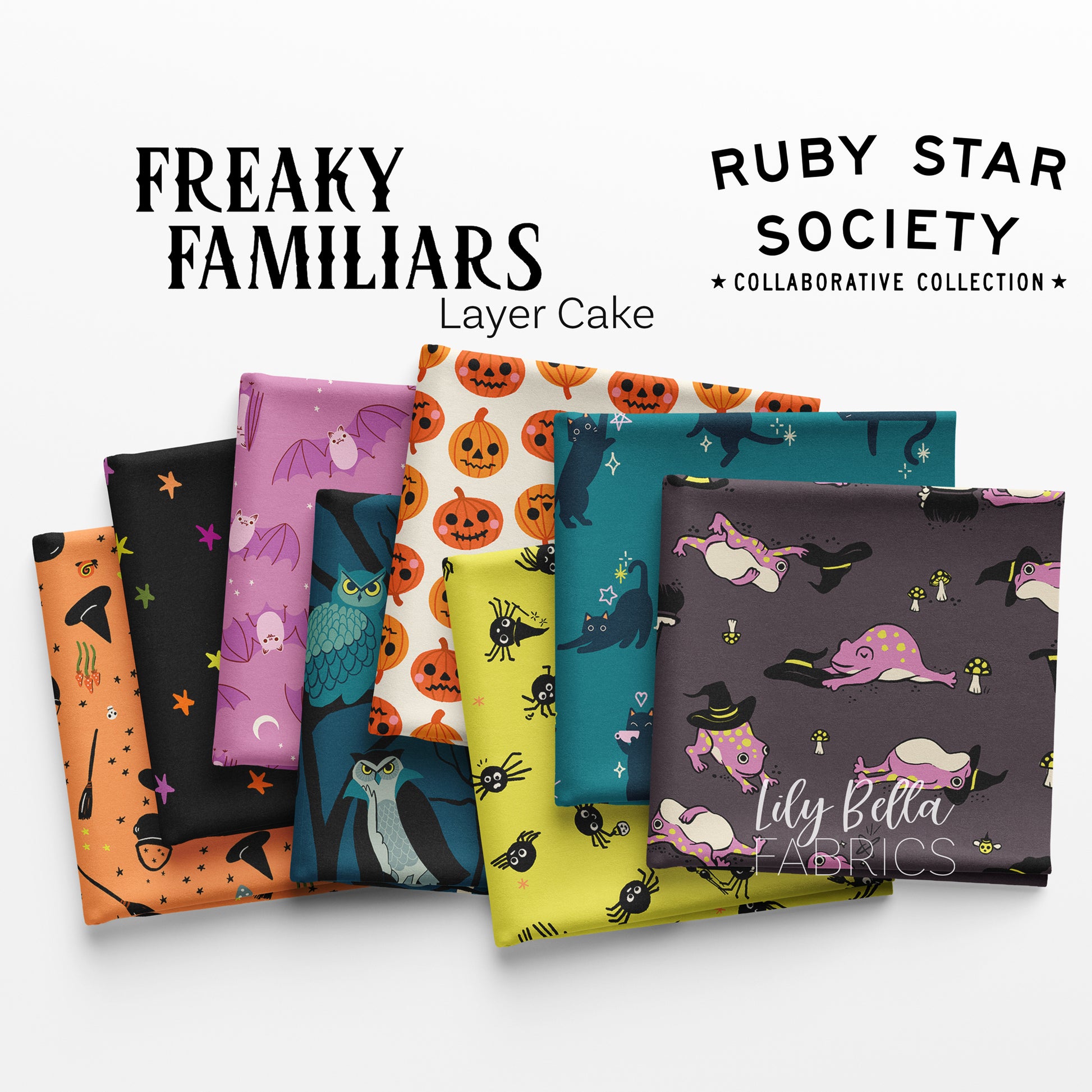 Freaky Familiars Layer Cake (42 pieces) by Ruby Star Society Collaborative (RS5190LC)