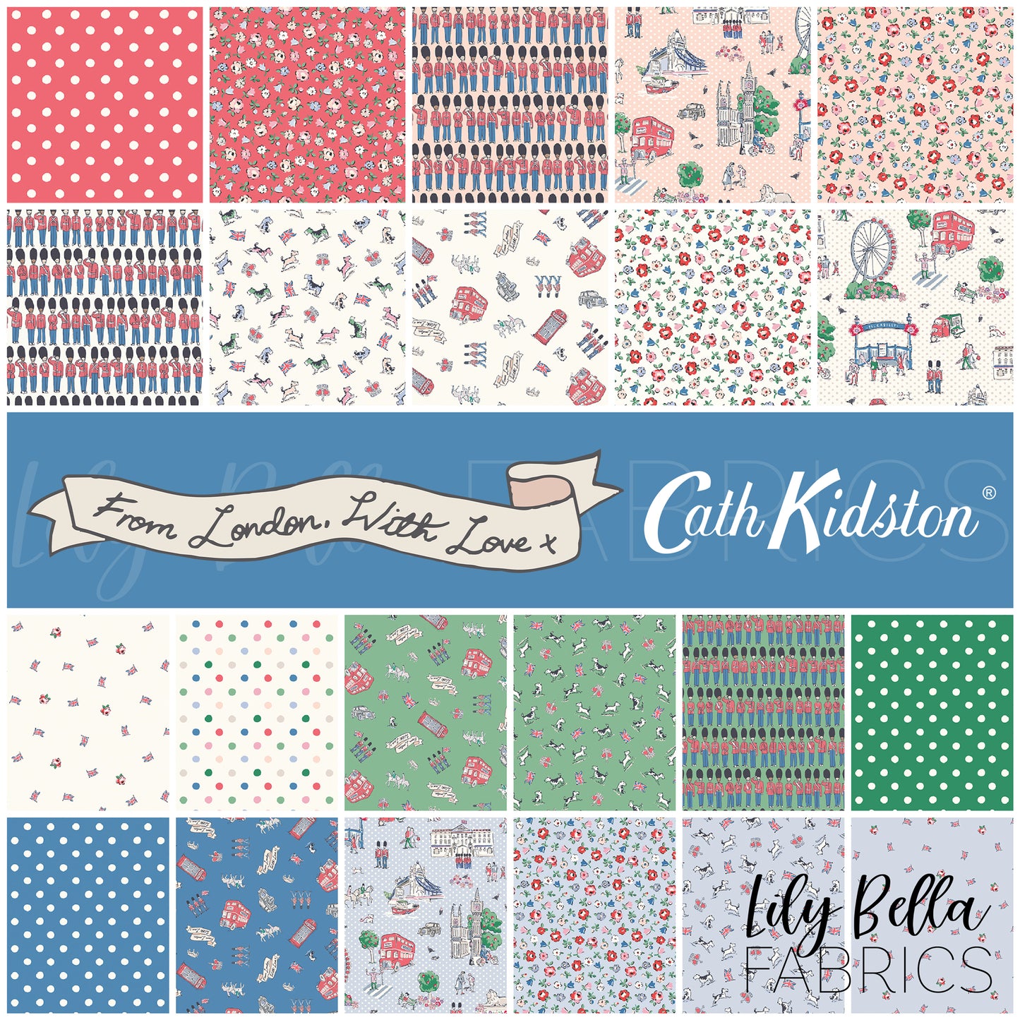 From London, With Love Fabric Collection by Cath Kidston® for Riley Blake Designs at Lily Bella Fabrics