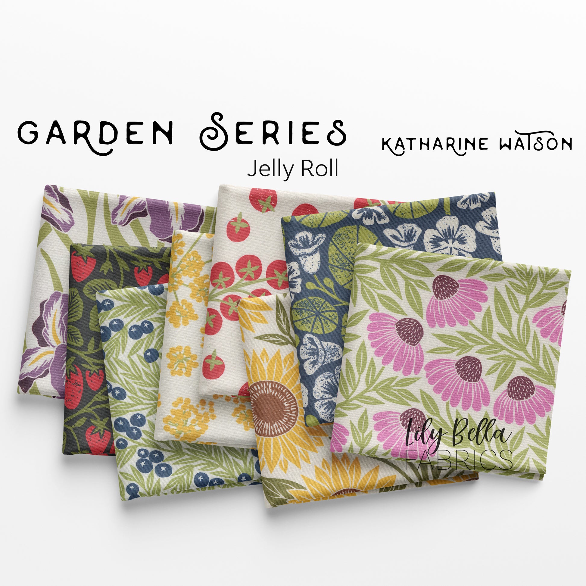 Garden Series Jelly Roll (40 pieces) by Katharine Watson for Moda (3320JR)