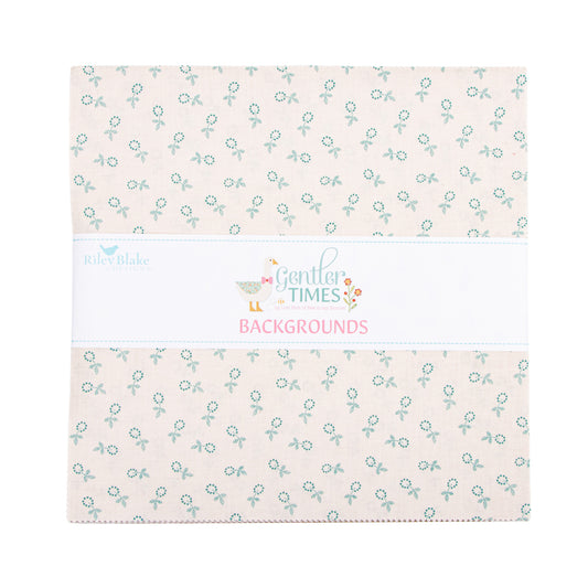Gentler Times Backgrounds 10 Inch Stacker (42 pieces) by Lori Holt for Riley Blake Designs (10-16470B-42)
