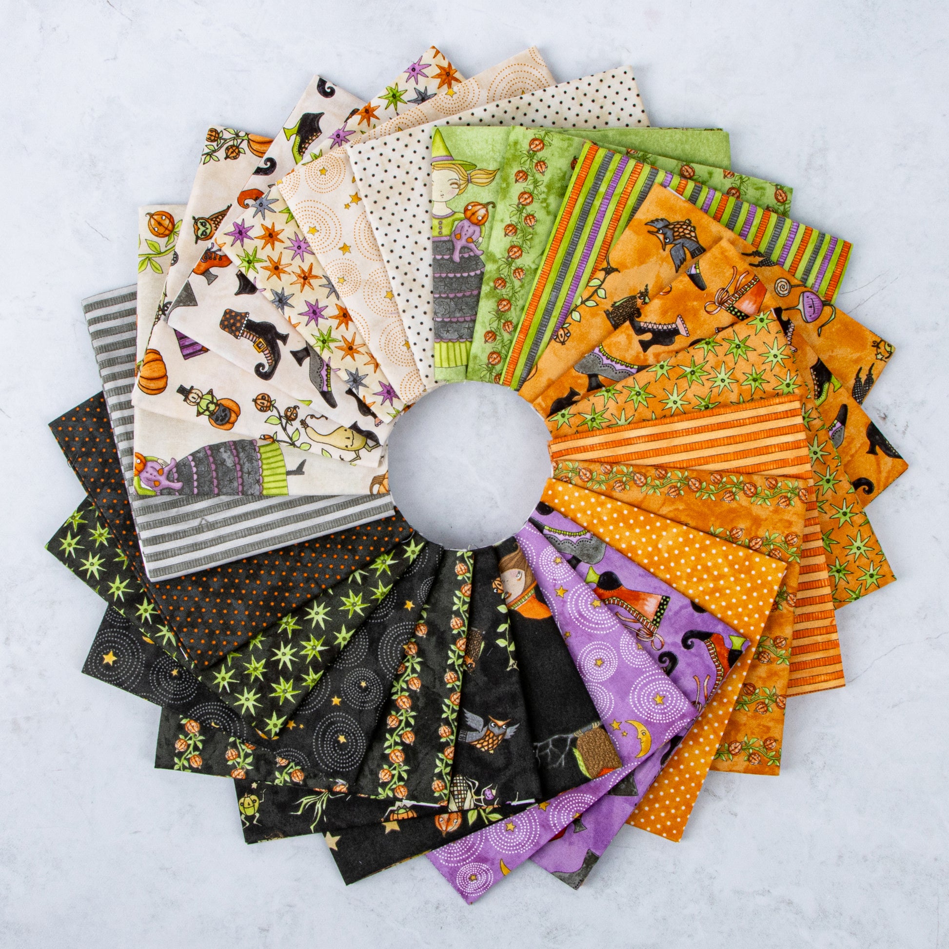 Ghoul Friends 10 Inch Stacker (42 pieces) by Teresa Kogut for Riley Blake Designs (10-16050-42)