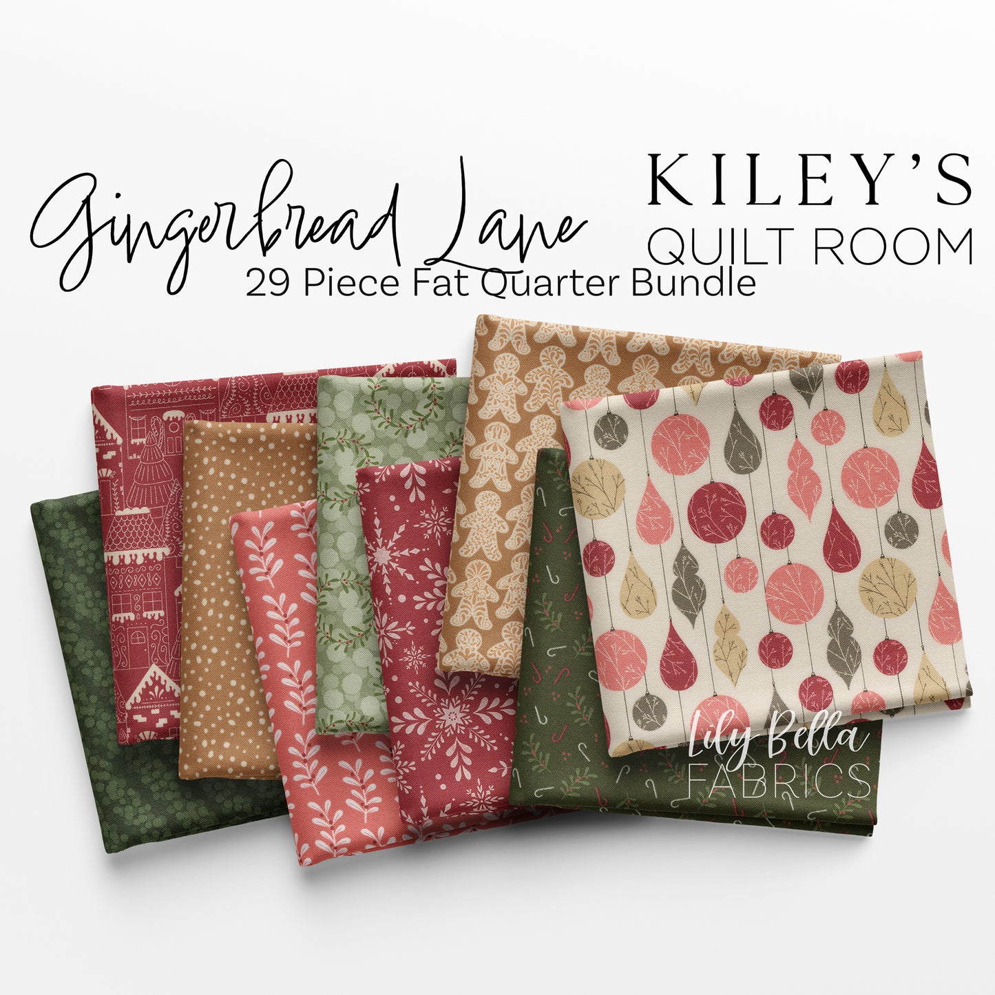 Gingerbread Lane Fat Quarter Bundle (29 pieces) by Kiley's Quilt Room for Moda (26150AB)