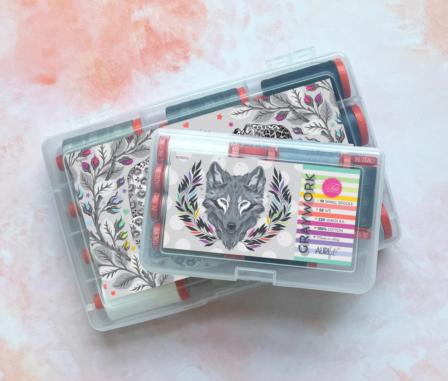 Graywork Thread Collection by Tula Pink for Aurifil at Lily Bella Fabrics