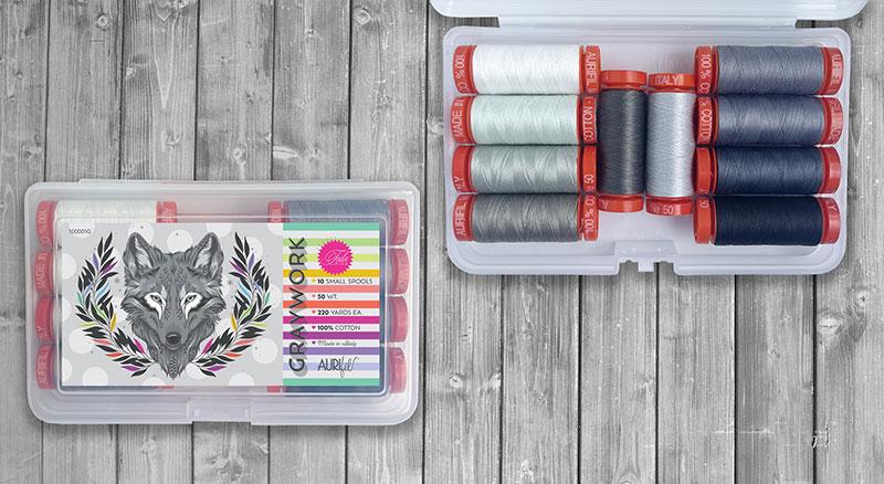 Graywork Thread Collection by Tula Pink for Aurifil at Lily Bella Fabrics