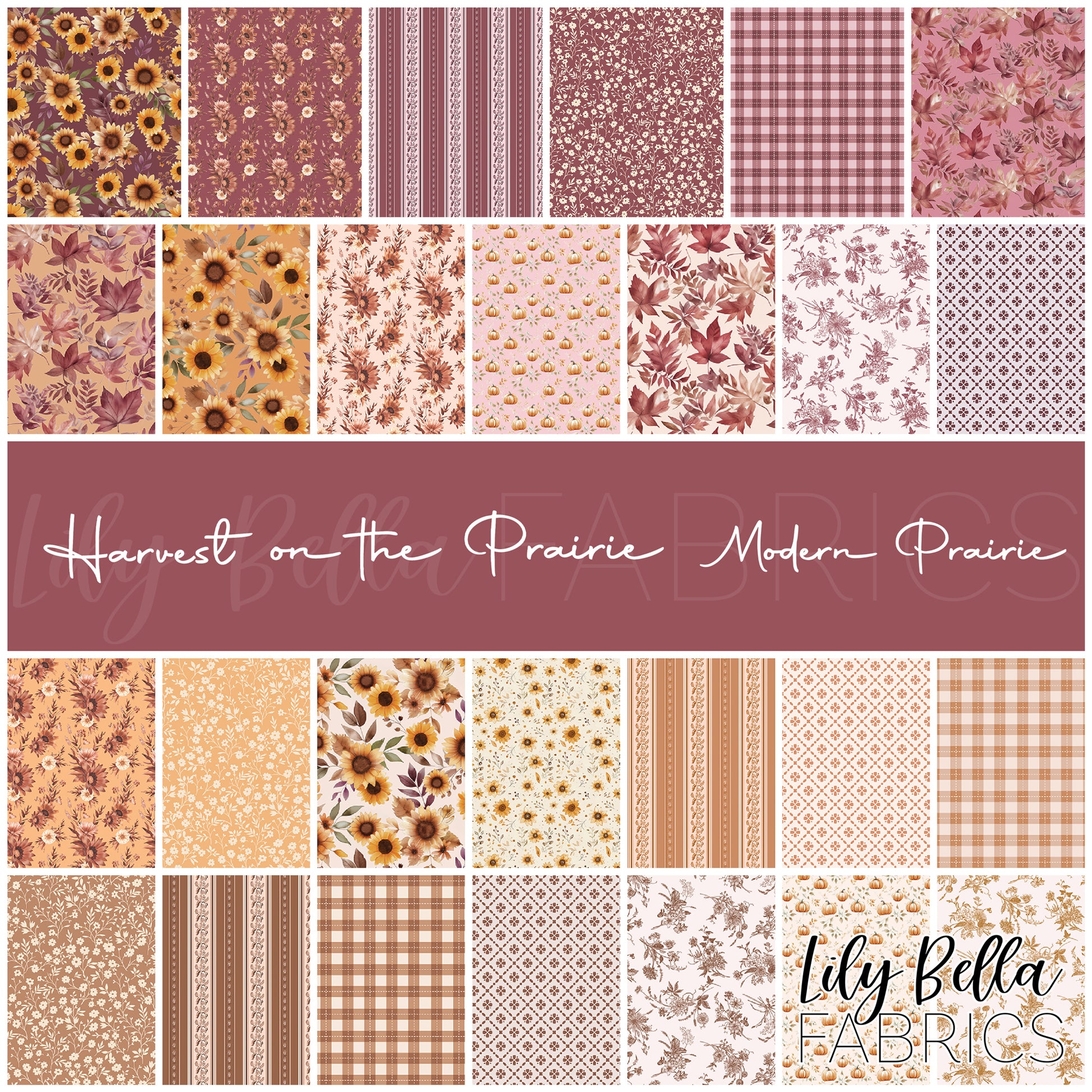 Harvest on the Prairie Fabric Collection by Modern Prairie for Riley Blake Designs at Lily Bella Fabrics