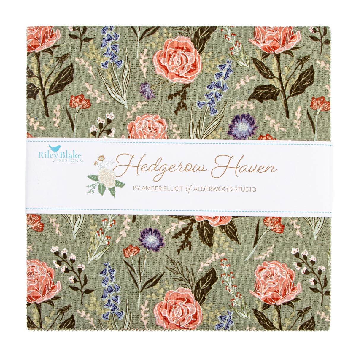 Hedgerow Haven 10-Inch Stacker (42 pieces) by Amber Elliot for Riley Blake Designs (10-18180-42)