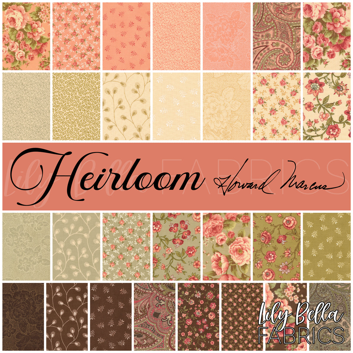 Heirloom Fabric Collection by Howard Marcus for Moda at Lily Bella Fabrics