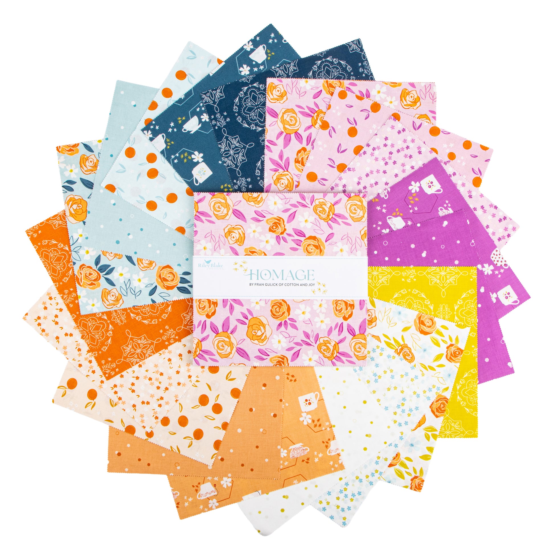 Homage 10 Inch Stacker (42 pieces) by Fran Gulick for Riley Blake Designs (10-17220-42)