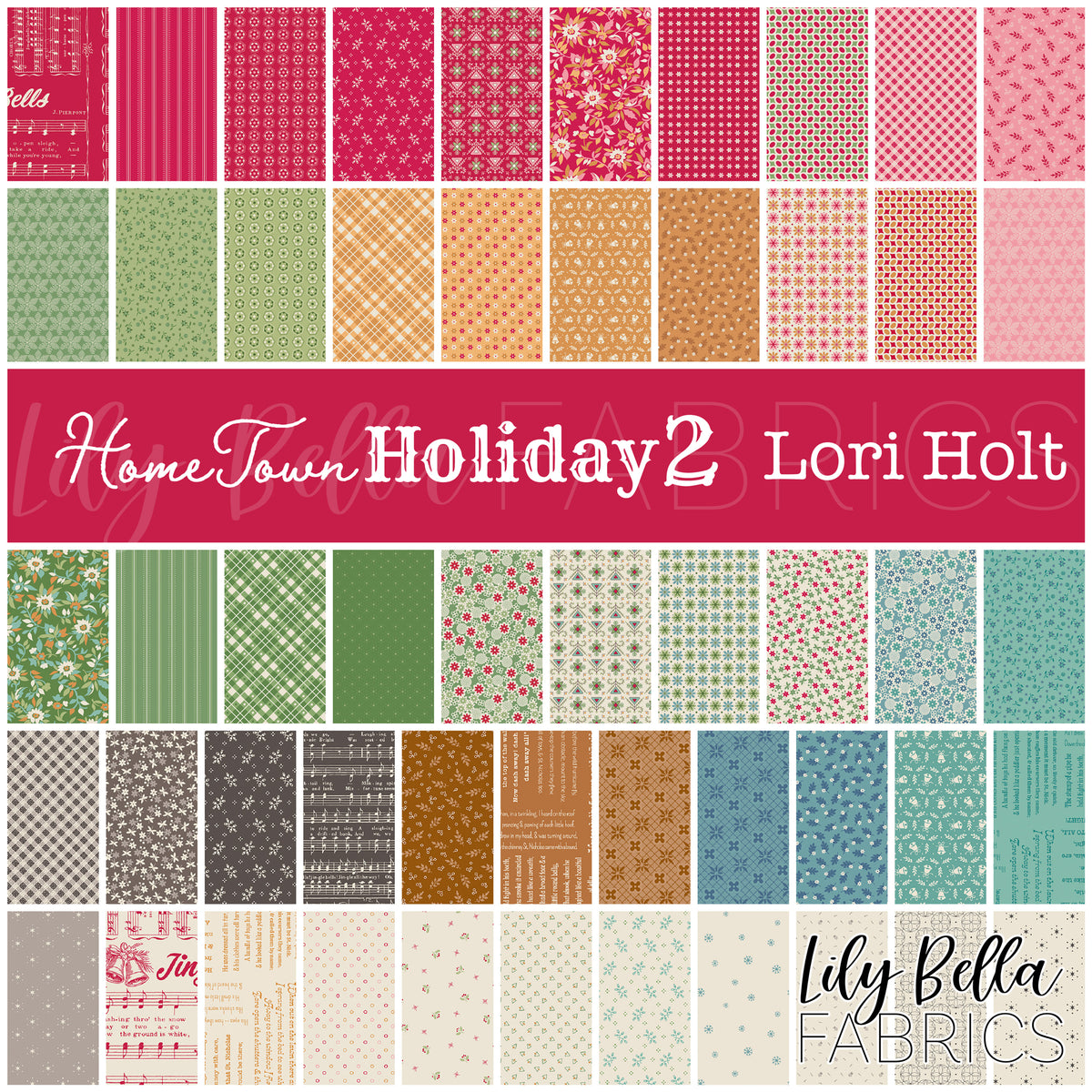 Home Town Holiday 2 Fabric Collection by Lori Holt for Riley Blake Designs at Lily Bella Fabrics