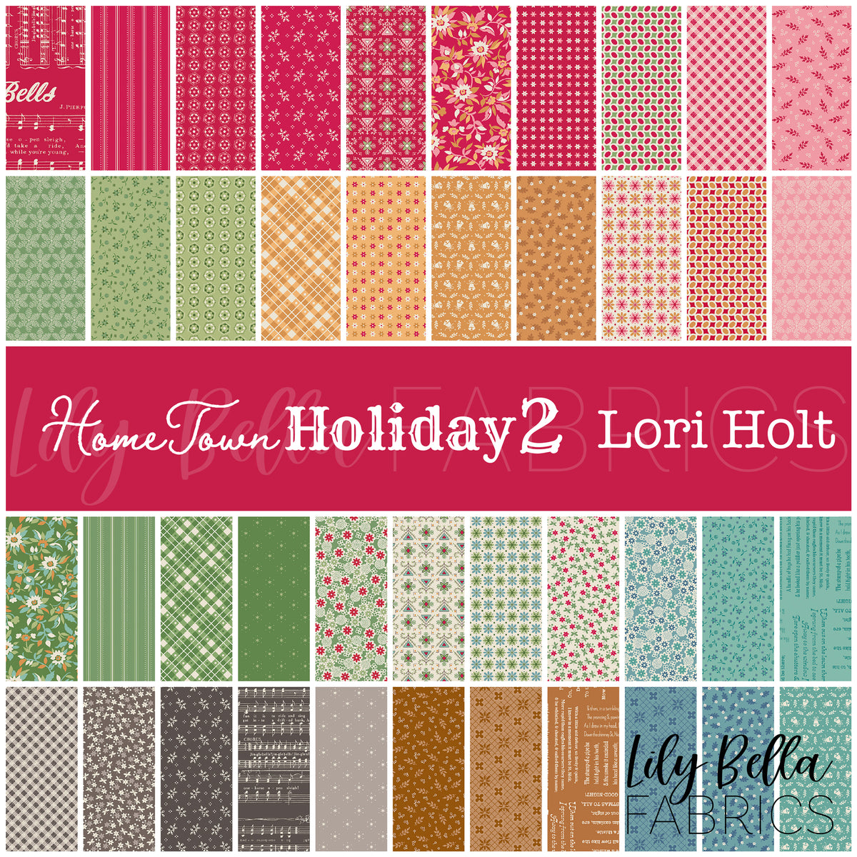 Home Town Holiday 2 Fabric Collection by Lori Holt for Riley Blake Designs at Lily Bella Fabrics