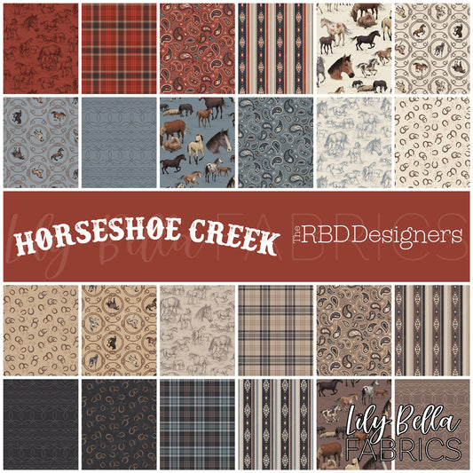 Horseshoe Creek Fabric Collection by The RBD Designers for Riley Blake Designs at Lily Bella Fabrics
