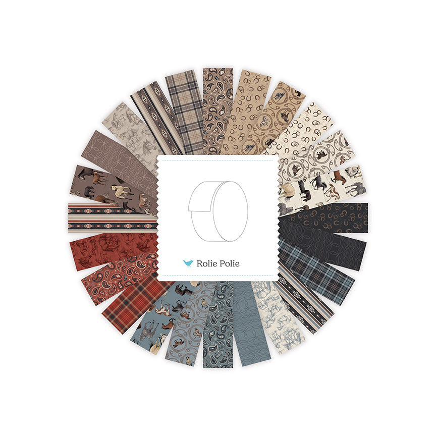 Horseshoe Creek Rolie Polie (40 pieces) by The RBD Designers for Riley Blake Designs (RP-18470-40)