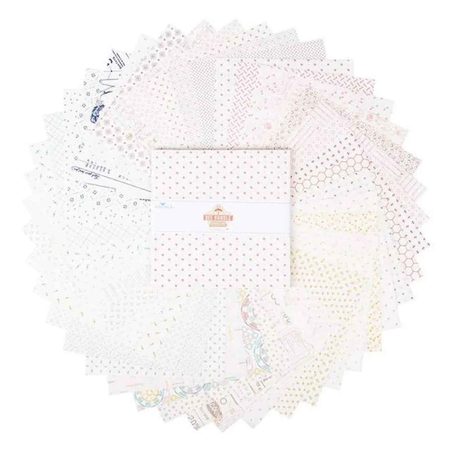 Bee Bundle Limited Edition Backgrounds 10 Inch Stacker (42 pcs) by Lori Holt for Riley Blake