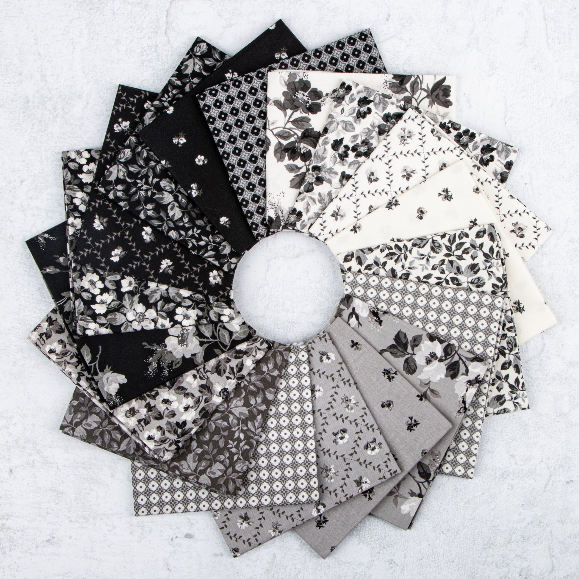 Ink and Ivory Fabric Collection by The RBD Designers for Riley Blake Designs at Lily Bella Fabrics