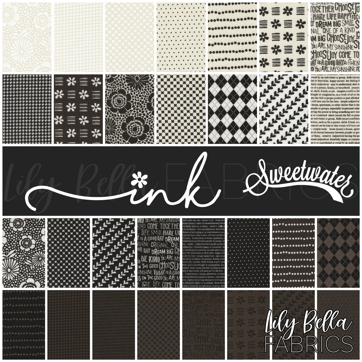 Ink Fabric Collection by Sweetwater for Moda at Lily Bella Fabrics