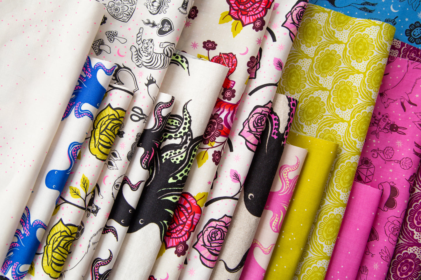Ink Shop Fabric Collection by Sarah Watts for Ruby Star Society at Lily Bella Fabrics
