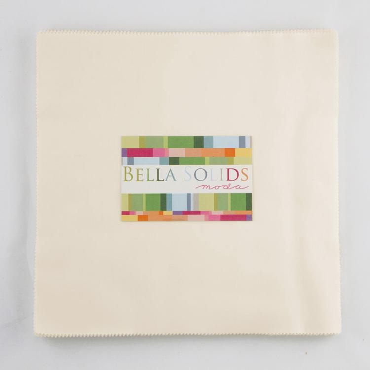 Ivory Bella Solids Junior Layer Cake (20 pieces) by  for Moda (9900JLC 60)