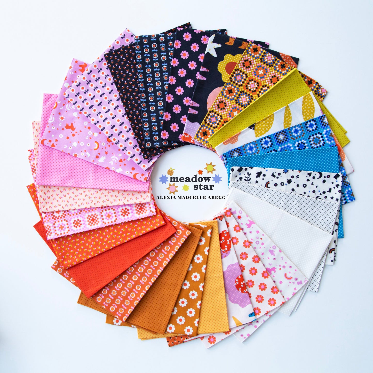 Meadow Star Jelly Roll (40 pcs) by Alexia Marcelle Abegg for Ruby Star Society