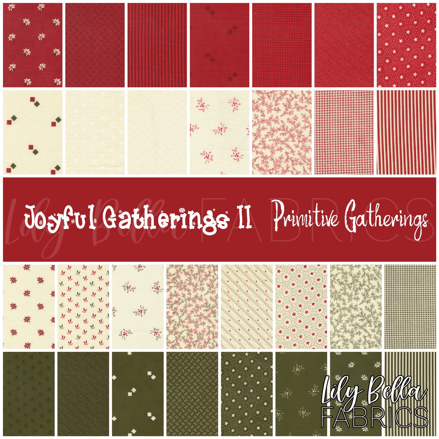 Joyful Gatherings II Layer Cake (42 pieces) by Primitive Gatherings for Moda (49330LC)