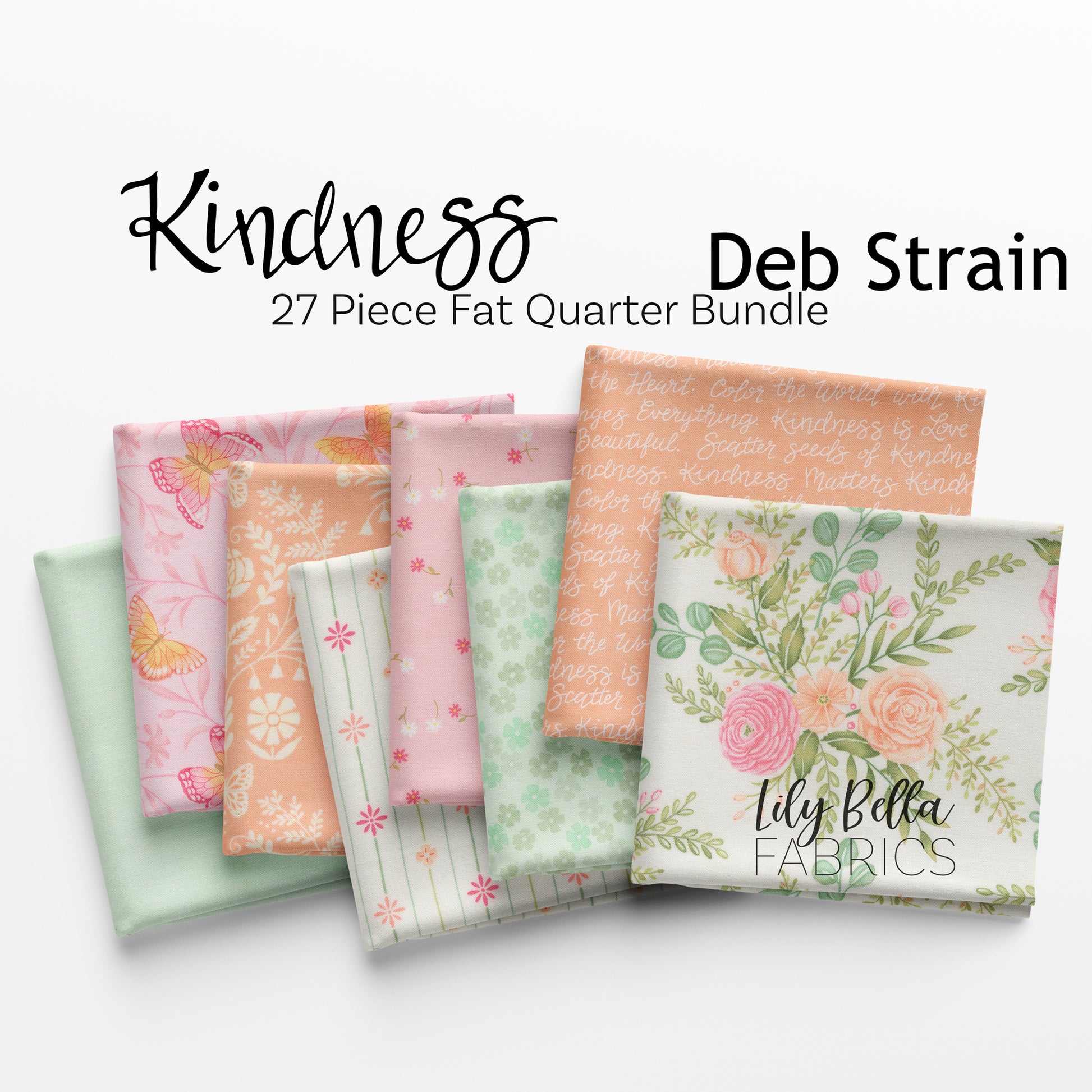 Kindness Fat Quarter Bundle (27 pieces) by Deb Strain for Moda (56150AB)