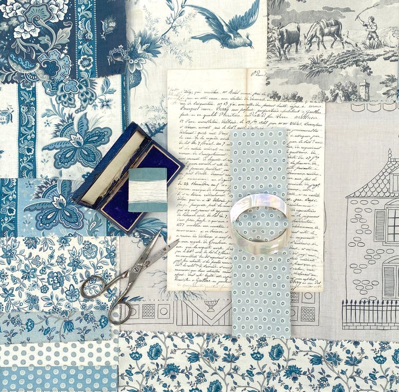 La Maison Bleu Fabric Collection by French General for Moda at Lily Bella Fabrics