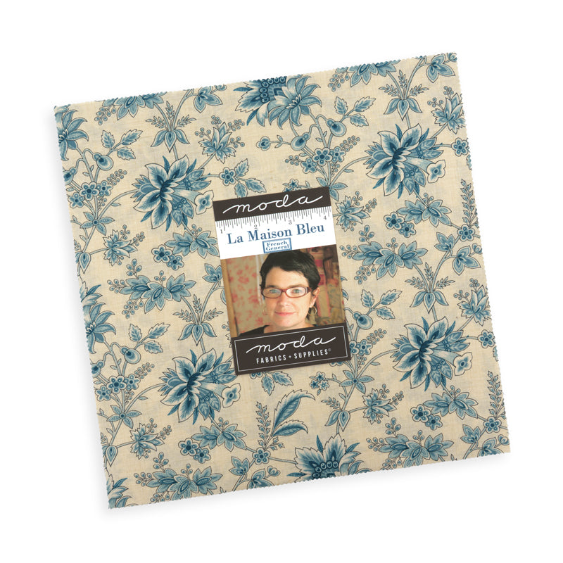 La Maison Bleu Layer Cake (42 pieces) by French General for Moda (36160LC)