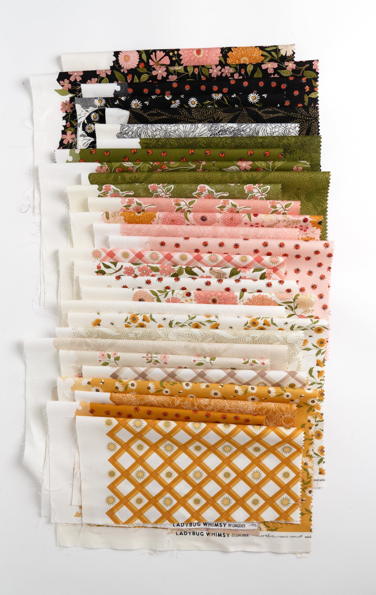 Ladybug Whimsy Fabric Collection by Gingiber for Moda at Lily Bella Fabrics