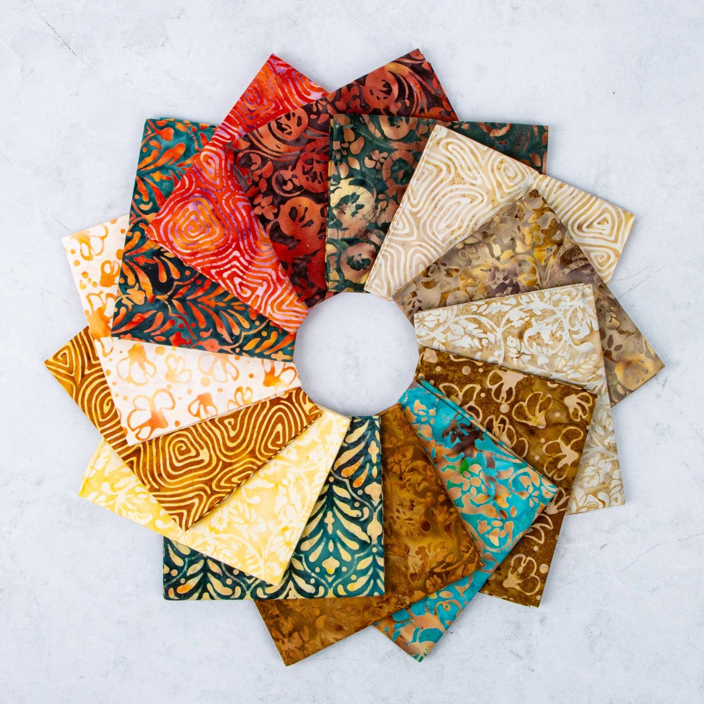 Landscape Floreale Expressions Batiks Rolie Polie (40 pieces) by Riley Blake Designs for  (RP-23216-40)