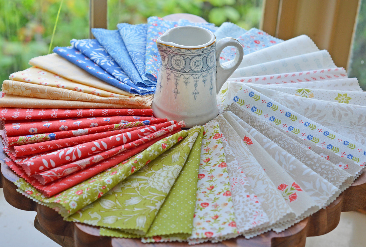 Larkspur and Linen Fabric Collection by Fig Tree and Co. for Moda at Lily Bella Fabrics