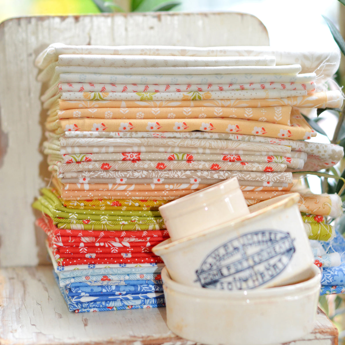 Larkspur and Linen Fabric Collection by Fig Tree and Co. for Moda at Lily Bella Fabrics