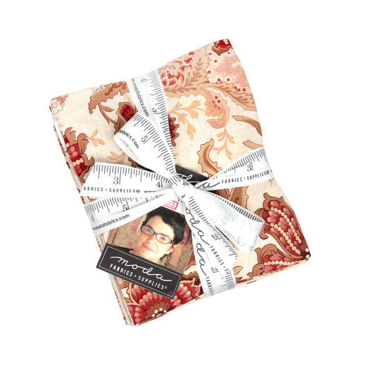 Le Jardin Rouge Fat Quarter Bundle (40 pieces) by French General for Moda (36150AB)
