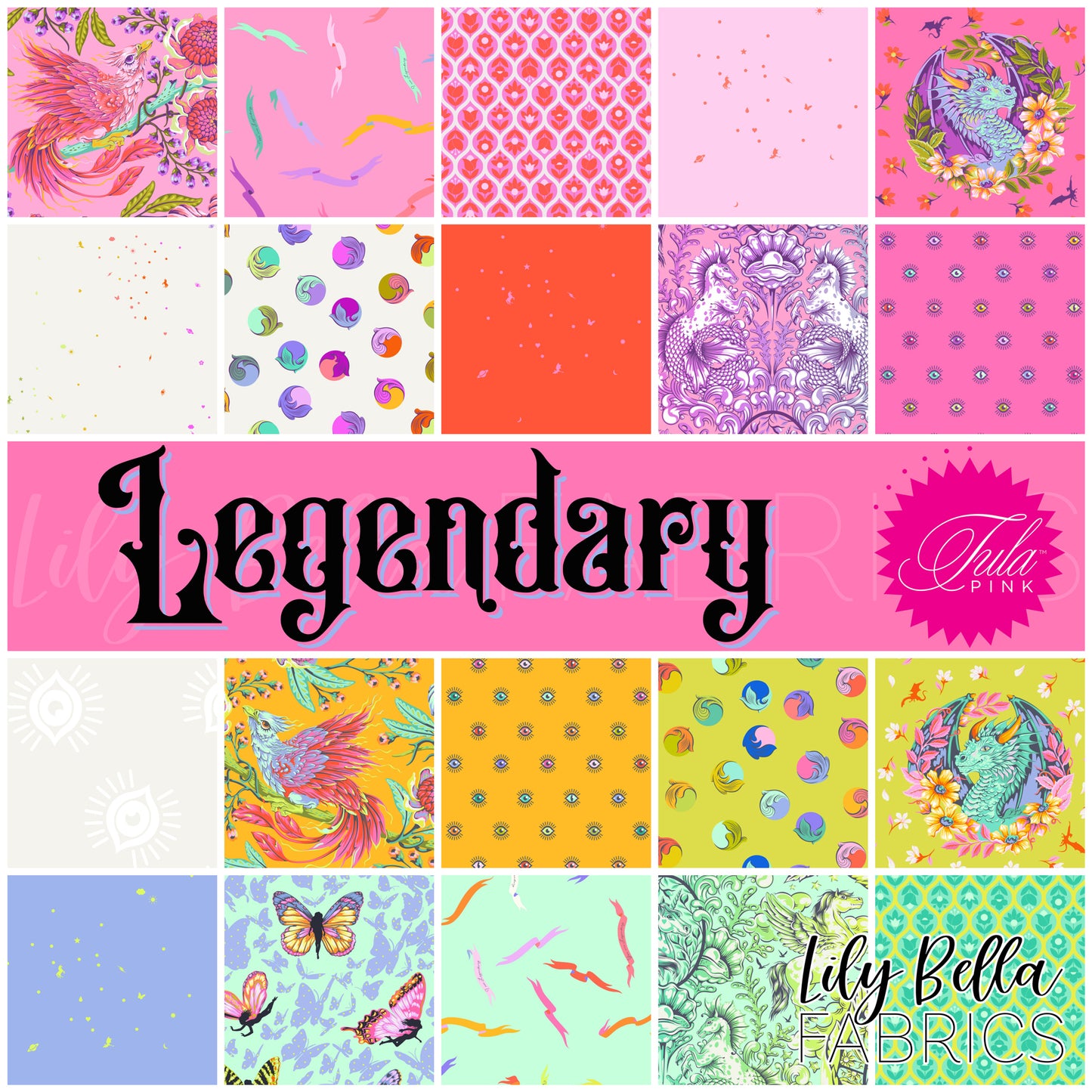 Legendary Fabric Collection by Tula Pink for FreeSpirit Fabrics at Lily Bella Fabrics