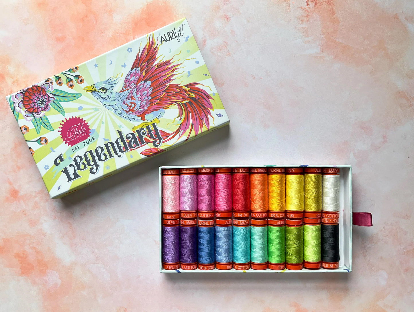 Legendary Thread Collection by Tula Pink for Aurifil at Lily Bella Fabrics