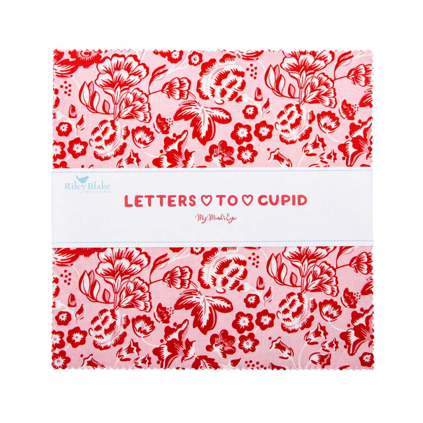 Letters to Cupid 10 Inch Stacker (42 pieces) by My Mind's Eye for Riley Blake Designs (10-16980-42)
