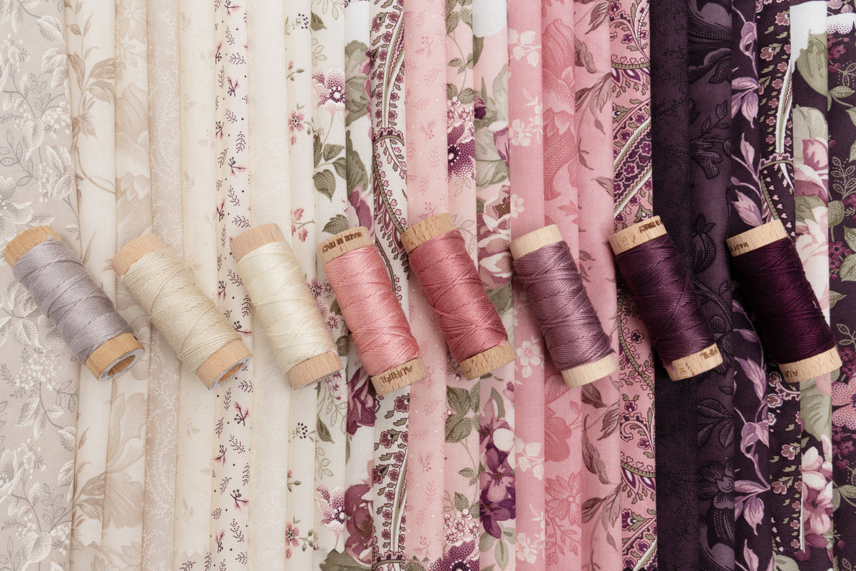 Lilac Shadows Fabric Collection by 3 Sisters for Moda at Lily Bella Fabrics