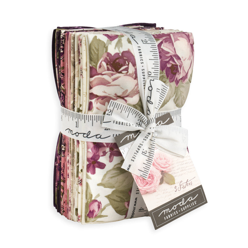 Lilac Shadows Fat Eighth Bundle (25 pieces) by 3 Sisters for Moda (44440F8)
