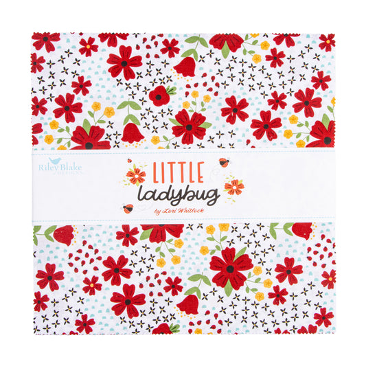 Little Ladybug 10 Inch Stacker (42 pieces) by Lori Whitlock for Riley Blake Designs (10-18030-42)