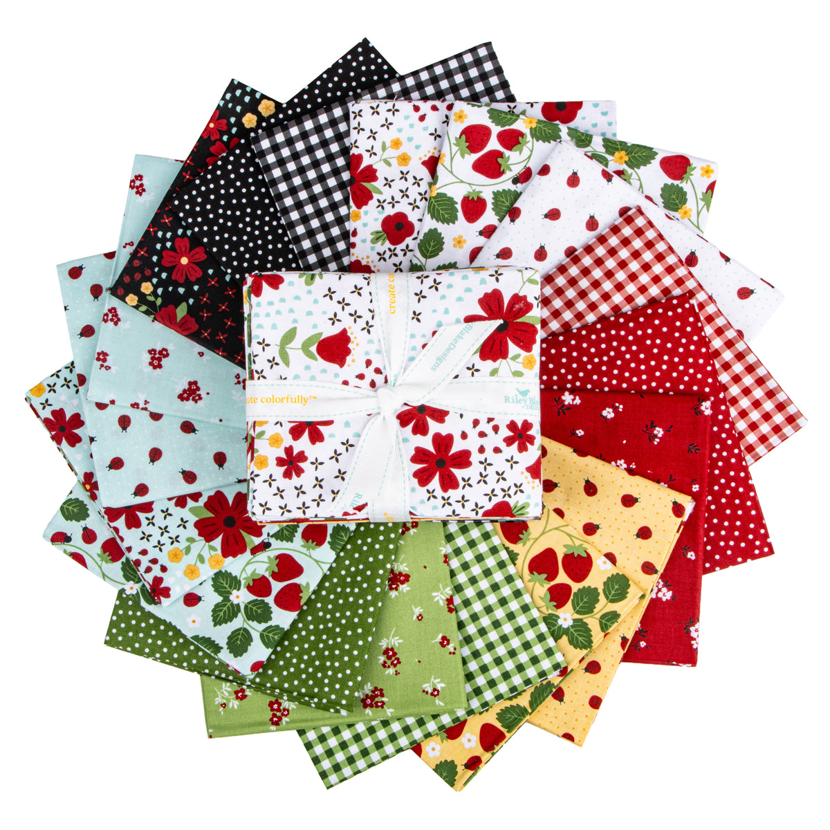 Little Ladybug Fat Quarter Bundle (18 pieces) by Lori Whitlock for Riley Blake Designs (FQ-18030-18)
