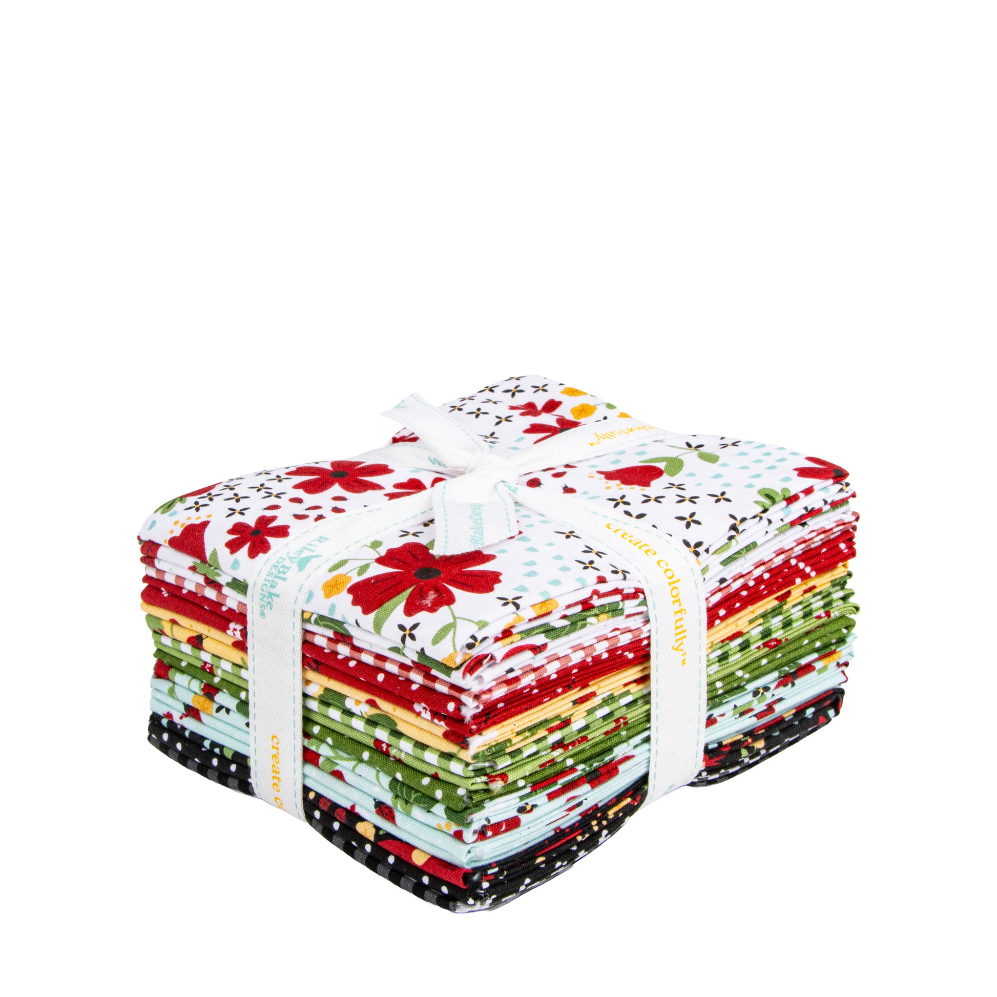 Little Ladybug Fat Quarter Bundle (18 pieces) by Lori Whitlock for Riley Blake Designs (FQ-18030-18)