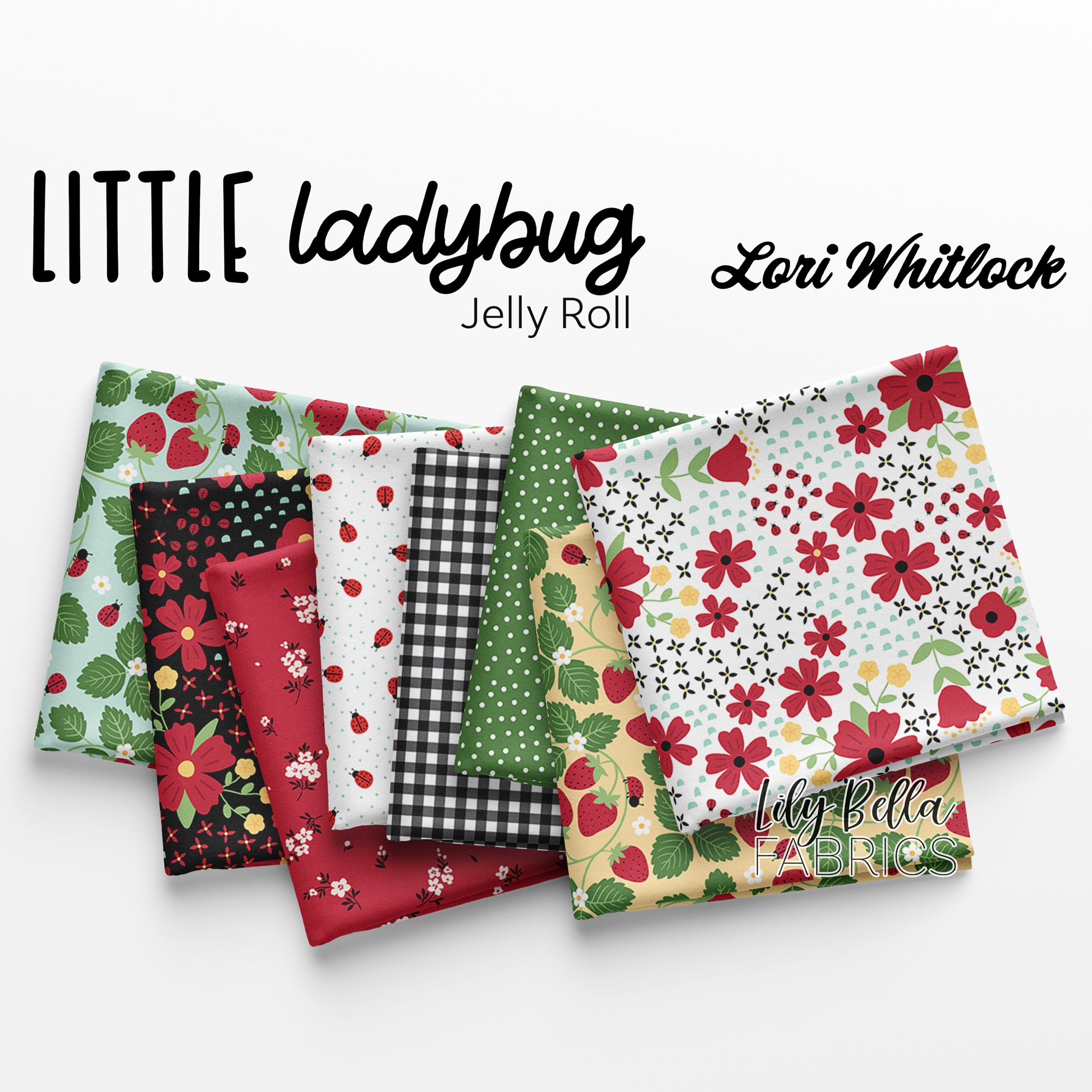 Little Ladybug Rolie Polie (40 pieces) by Lori Whitlock for Riley Blake Designs (RP-18030-40)
